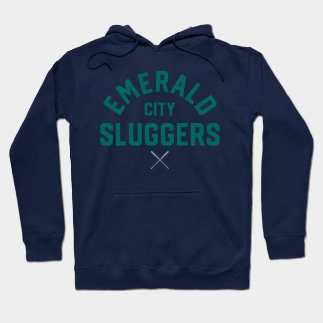 Seattle 'Emerald City Sluggers' Baseball Fan T-Shirt: Swing for the Fences with Seattle Pride! Hoodie by CC0hort